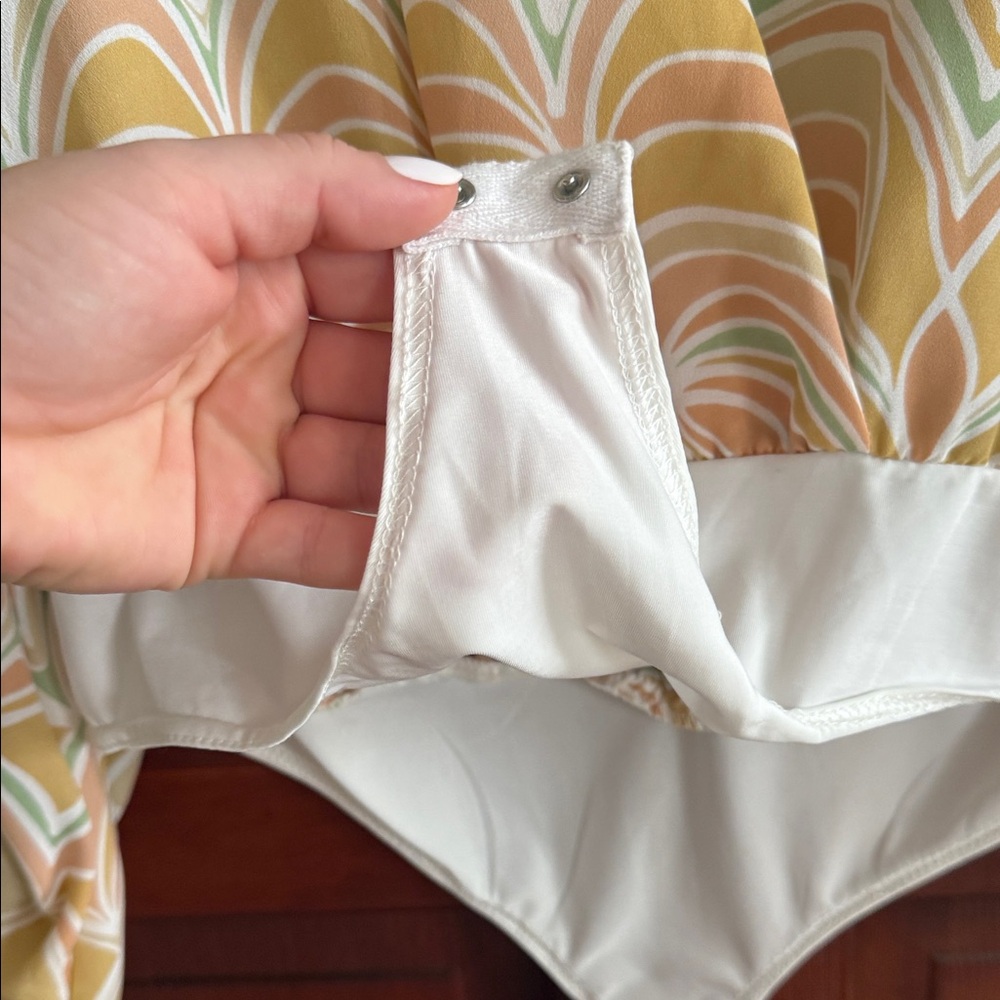 Olivaceous Multicolor Patterned Bodysuit - image 3